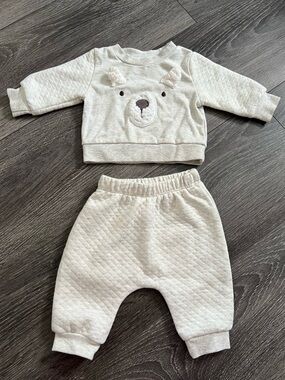 KYLE AND DEENA Baby Boy Bear Quilted Set